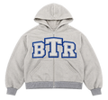 BTR Oatmeal Zip-Up Hoodie 1