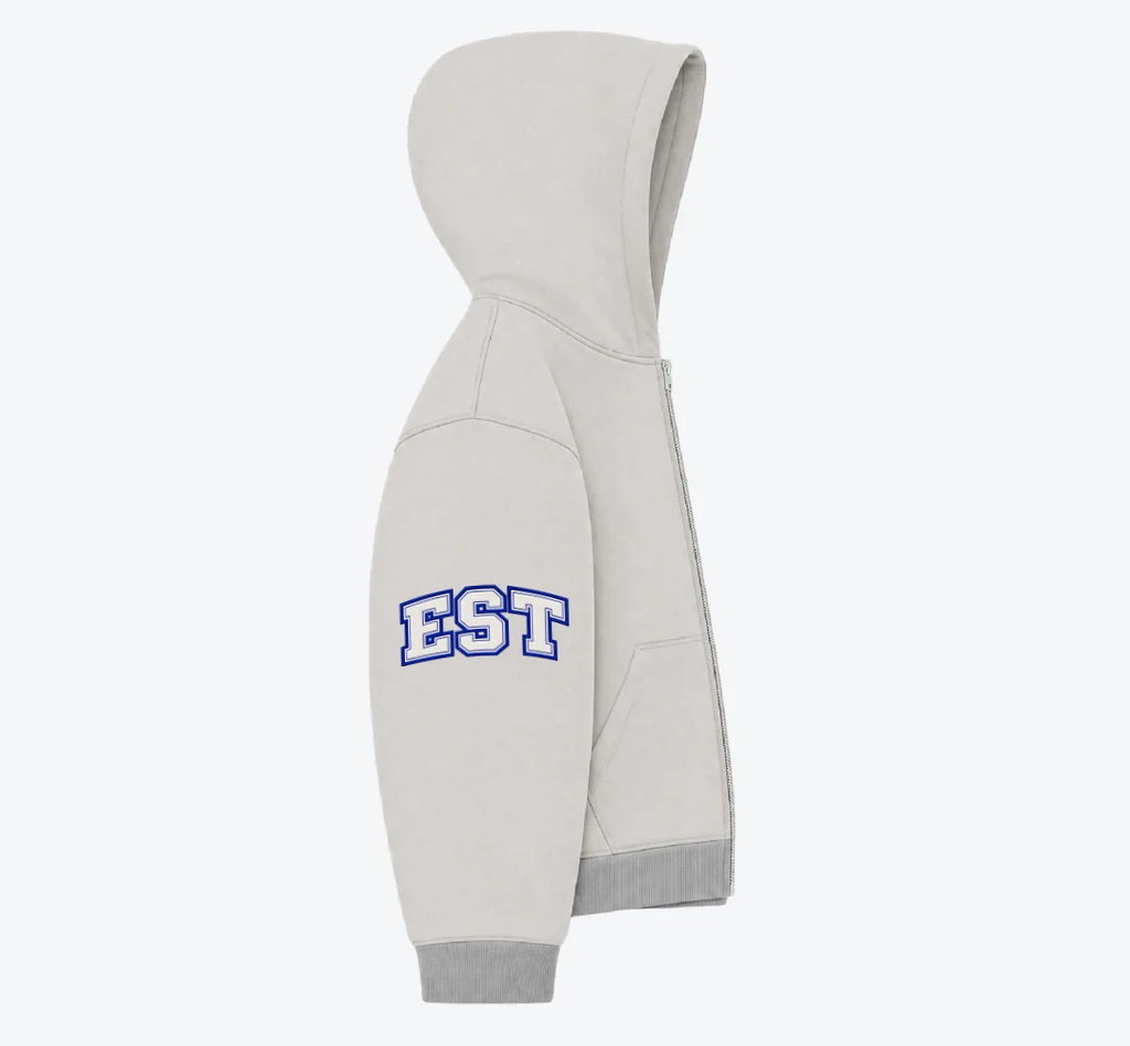 BTR Oatmeal Zip-Up Hoodie 4