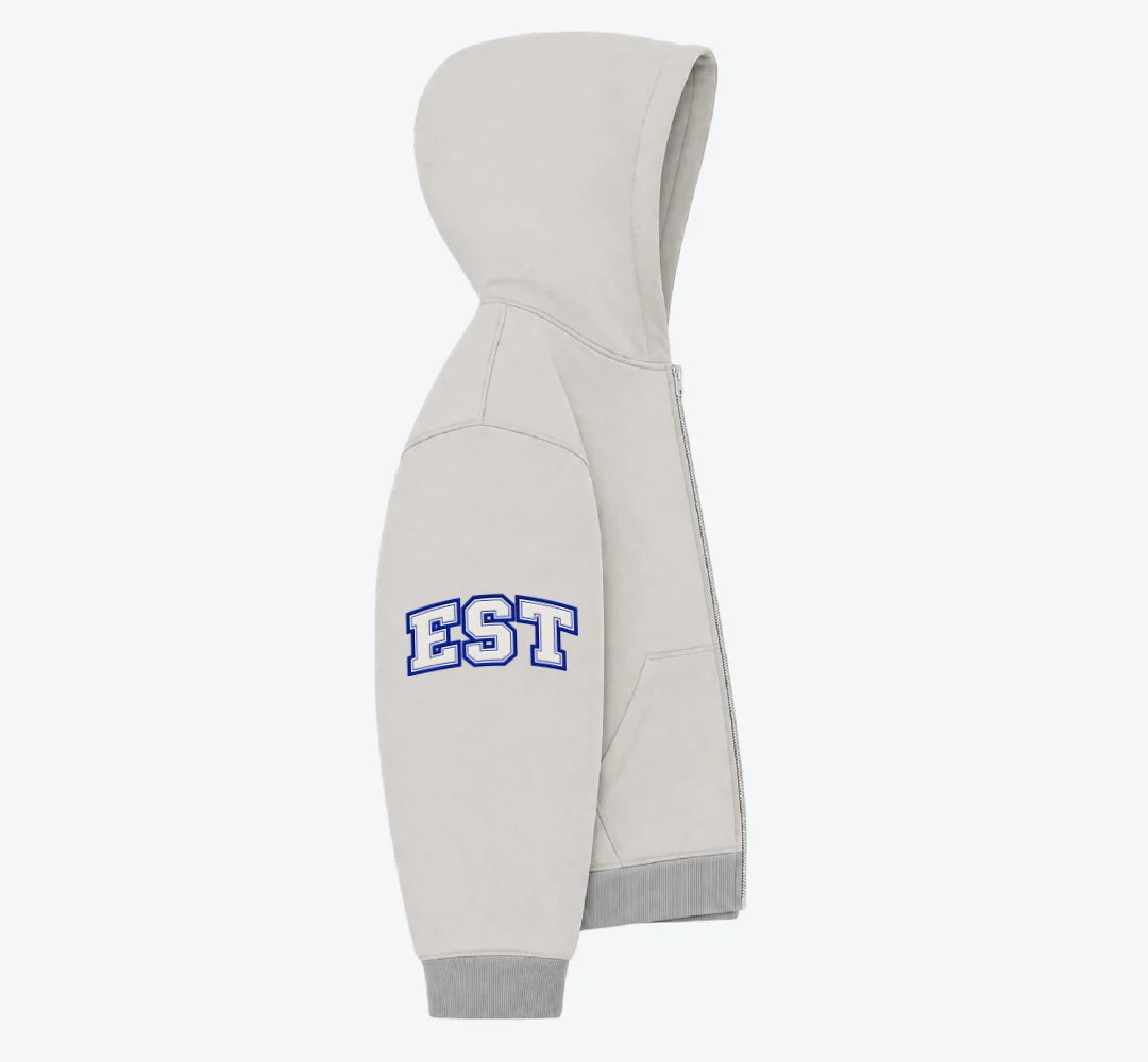 BTR Oatmeal Zip-Up Hoodie 4